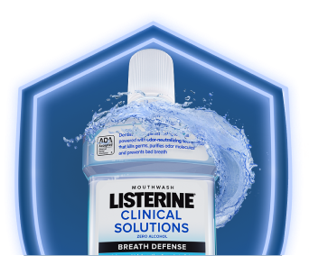 Listerine Clinical Solutions Breath Defense mouthwash