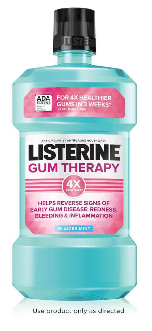 Listerine Gum Therapy Antiseptic Mouthwash bottle